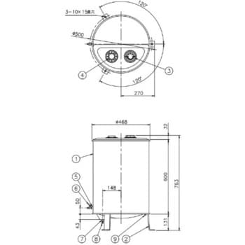 オイルタンク ノーリツ 給湯器用部材 【通販モノタロウ】