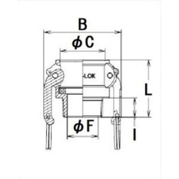 MAX-B-SUS-40A マックスロック MAX-B ステンレス(SUS) オスネジ(R)x