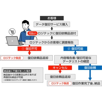 【データ復旧サービス】 【定額】 HDD 内蔵HDD 外付HDD 1ドライブ搭載製品 ロジテック