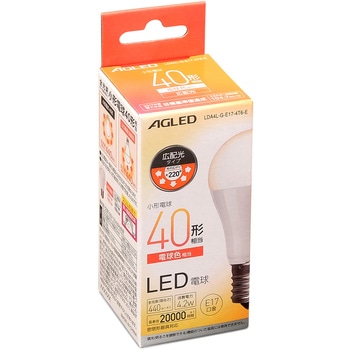 LED電球 E17 広配光 20000時間タイプ T6 アイリスオーヤマ