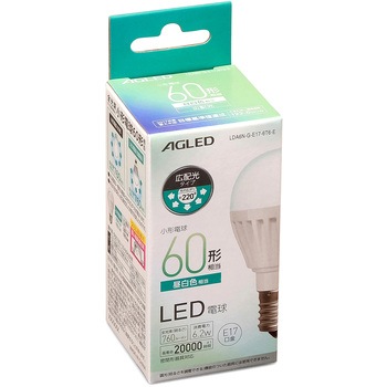 LED電球 E17 広配光 20000時間タイプ T6 アイリスオーヤマ