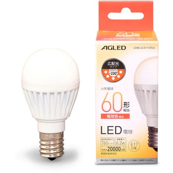 LED電球 E17 広配光 20000時間タイプ T6 アイリスオーヤマ