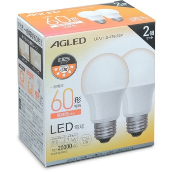 LED電球 E26 広配光 20000時間タイプ T6 アイリスオーヤマ