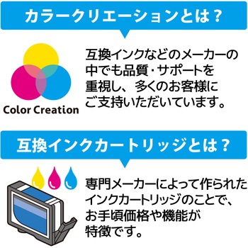 カラークリエーション 互換インクカートリッジ CANON(キヤノン) 残量検知機能 PIXUS TS7530 カラークリエーション