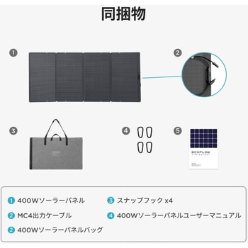 400Wソーラーパネル EcoFlow(エコフロー)