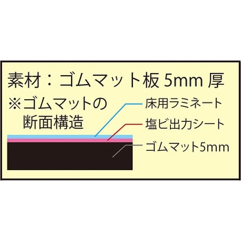 駐車場ゴムマット グランド印刷