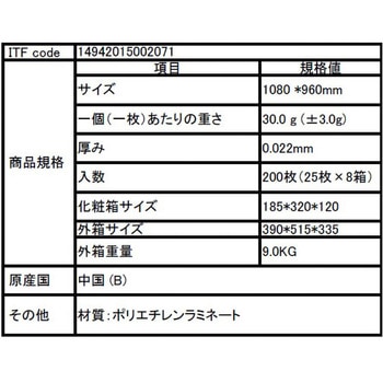 フジポリエプロン 袖付 尚美堂