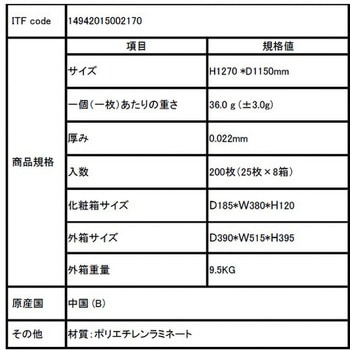 フジポリエプロン 袖付 尚美堂