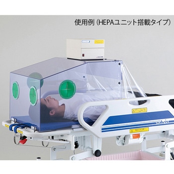 エアロゾルボックス マニュアルストレッチャー対応 ナビス(アズワン)
