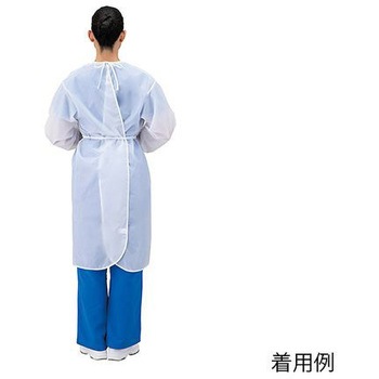 防水アイソレーションガウン 簡易防護衣 アズワン