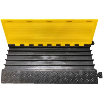 11113 5槽ケーブルプロテクター セーフラン安全用品 黄×黒色