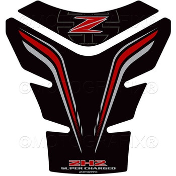 TK029KR TANK PAD MOTO GRAFIX (gOtBbNX) KԎKAWASAKI Z H2(20-22) Black with GreyC Green & Metallic SilverF   TK029KR 12113650