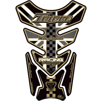 TT011MJA TANK PAD MOTO GRAFIX (gOtBbNX) KԎTRIUMPH FUNION JACK/GOLD   TT011MJA 12116739