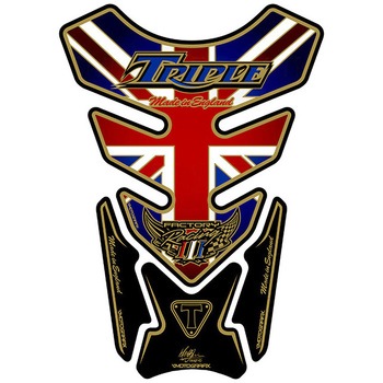 TT012UJA TANK PAD MOTO GRAFIX (gOtBbNX) KԎTRIUMPH FUNION JACK/GOLD   TT012UJA 12116836