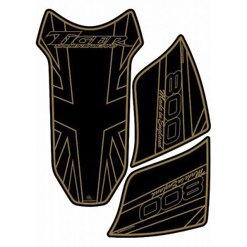 TT018AJ TANK PAD MOTO GRAFIX (gOtBbNX) KԎTRIUMPH TIGER800 FBLACK/GOLD   TT018AJ 12117080