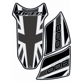 TT018MJ TANK PAD MOTO GRAFIX (gOtBbNX) KԎTRIUMPH TIGER800 FUNION JACK/GREY   TT018MJ 12117116