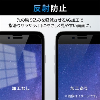 PM-A22AFLGZF iPhone14/13/13 Pro ガラスフィルム 高透明 衝撃吸収 ...