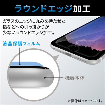 iPhone14 Plus/13 Pro Max ガラスフィルム 高透明 衝撃吸収 強化ガラス 表面硬度10H 角割れ防止 フレーム付 エレコム