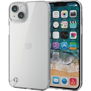iPhone14 Plus ケース カバー ハイブリッド 耐衝撃 超衝撃吸収 スリム クリア エレコム