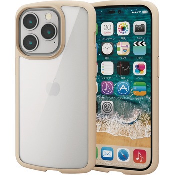 PM-A22CTSLFCIV iPhone14 Pro �P�[�X �J�o�[ �n�C�u���b�h �ϏՌ� �Ռ��z�� �y�� ���^ �w�ʃN���A �G���R�� 12163849