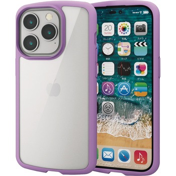 PM-A22CTSLFCPU iPhone14 Pro �P�[�X �J�o�[ �n�C�u���b�h �ϏՌ� �Ռ��z�� �y�� ���^ �w�ʃN���A �G���R�� 12163867