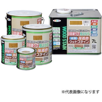 水性強着色ウッドステイン 1缶(7L) アサヒペン 【通販サイトMonotaRO】