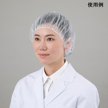 アズピュアディスポヘアキャップ フリー 100枚×10袋入 アズピュア(アズワン)