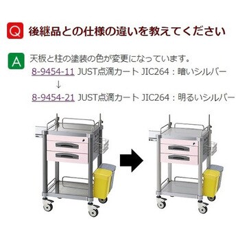 アズワン(AS ONE) 麻酔カート(透明天板タイプ) AC-2