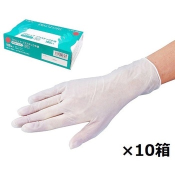 プロシェア プラスチック手袋パウダーフリー L 1000枚 プロシェア(ナビス/アズワン)