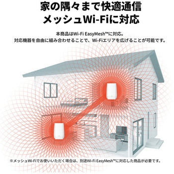 Air Station 11ax/ac/n/a/g/b 2，401+2，401+573Mbps Wi-Fi 6E 対応トライバンドルーター BUFFALO(バッファロー)