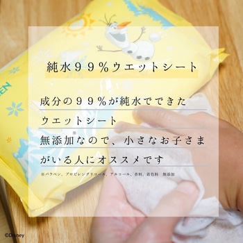 純水99%ウェットシート アナと雪の女王 LEC(レック)