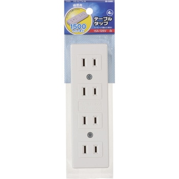 テーブルタップ 補修用 4個口 オーム電機