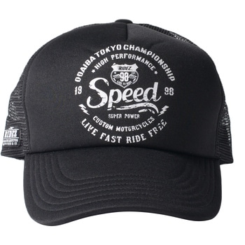 バイク メッシュキャップ SPEED 黒 RIDEZ(ライズ)