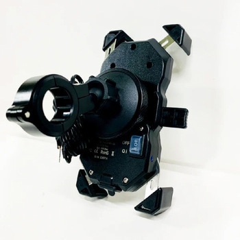 バイク用衝撃吸収 ワイヤレス充電 スマホホルダー DEF-MS4 RIDEZ(ライズ)