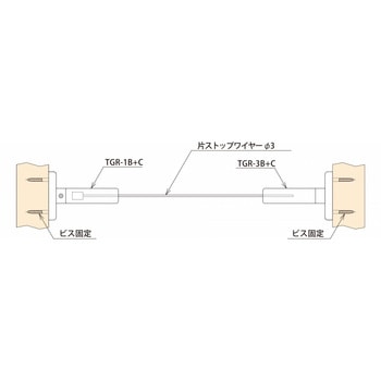 ワイヤー手すり・TGR(Φ3) テンショングリッパー