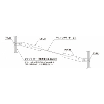 ワイヤー手すり・TGR(Φ3) テンショングリッパー
