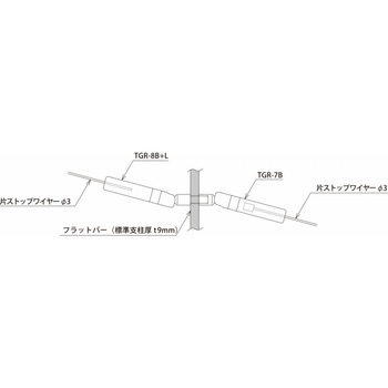ワイヤー手すり・TGR(Φ3) テンショングリッパー