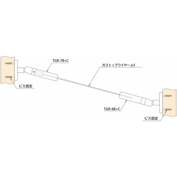 ワイヤー手すり・TGR(Φ3) テンショングリッパー
