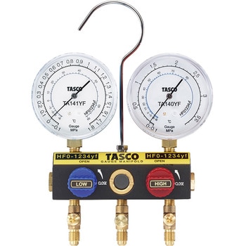 R1234yf用ボールバルブ式ゲージマニホールドキット TASCO(タスコ)