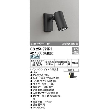 人感センサー付エクステリアスポットライト ODELIC(オーデリック)