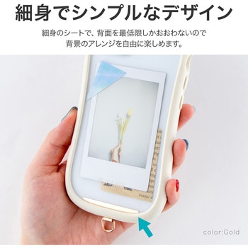 スマートフォン(汎用)「STRAP SHEET」 挟み込みシートステンレスタイプ ピンク LEPLUS NEXT