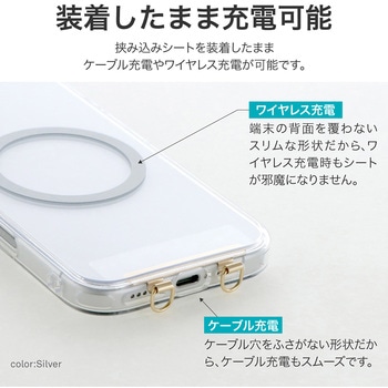 スマートフォン(汎用)「STRAP SHEET」 挟み込みシートステンレス2口タイプ LEPLUS NEXT