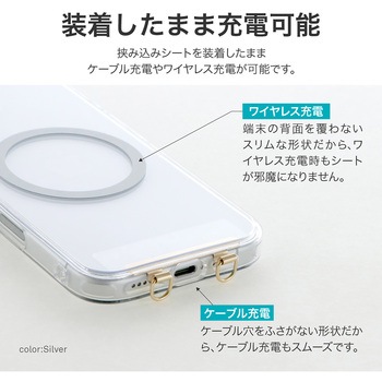 スマートフォン(汎用)「STRAP SHEET」 挟み込みシートステンレス2口タイプ LEPLUS NEXT