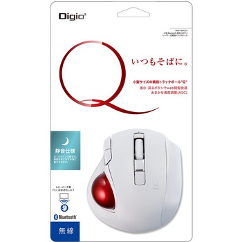 小型無線静音5ボタンレーザー式親指トラックボール ナカバヤシ