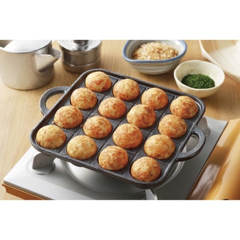 スプラウト 鉄鋳物製たこ焼きプレート パール金属