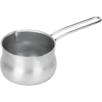 サティーナ ステンレス製つぼ型ミルクパン 目盛付 パール金属