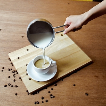 サティーナ ステンレス製つぼ型ミルクパン 目盛付 パール金属