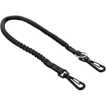 DBLTACT 布製安全コード ブラックフック 使用荷重1kg シルバー 三共コーポレーション
