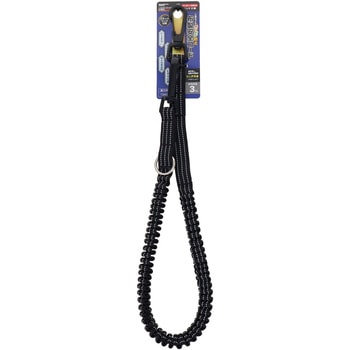 DBLTACT 布製安全コード ブラックフック 使用荷重3kg シルバー 三共コーポレーション