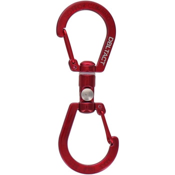 DBLTACT S型ユニバーサルカラビナ 80mm レッド 三共コーポレーション